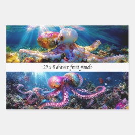 Wrapping Paper Decoupage Sea World Octopus Drawers ラッピングペーパーシート