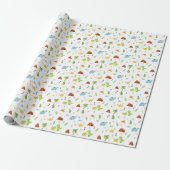 Wrapping Paper - Dinosaurs And Volcanoes ラッピングペーパー (アンロールド)