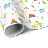 Wrapping Paper - Dinosaurs And Volcanoes ラッピングペーパー (ロールコーナー)