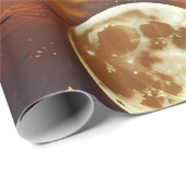 Wrapping Paper Dreamy Fiery Orange Celestial ラッピングペーパー (ロールコーナー)