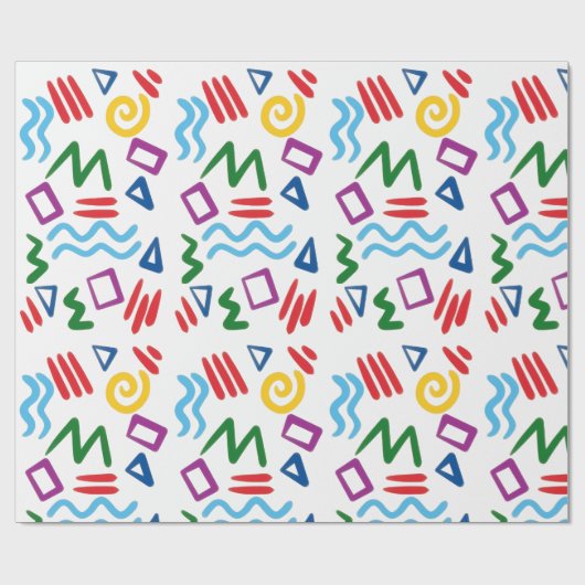 Wrapping Paper-Educational Kids Wrapping Paper ラッピングペーパー (フラット)