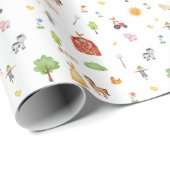 Wrapping Paper - Farm Life Animals ラッピングペーパー (ロールコーナー)