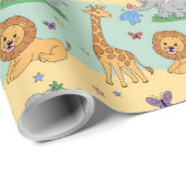 Wrapping paper featuring a playful pattern ラッピングペーパー (ロールコーナー)