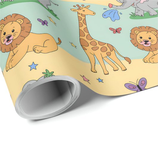 Wrapping paper featuring a playful pattern ラッピングペーパー (ロールコーナー)