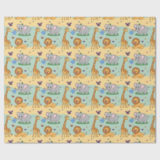 Wrapping paper featuring a playful pattern ラッピングペーパー (フラット)