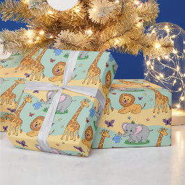 Wrapping paper featuring a playful pattern ラッピングペーパー