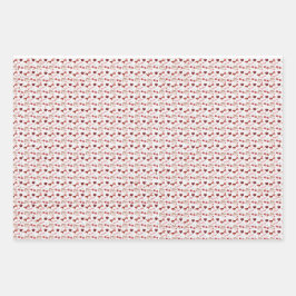 Wrapping Paper Flat Sheet - Red Theme ラッピングペーパーシート