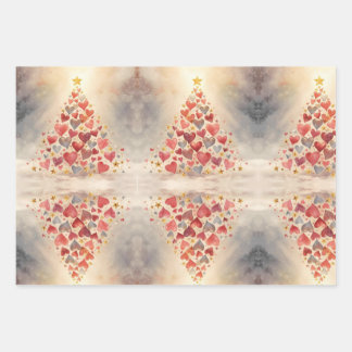 Wrapping Paper Flat Sheet Set of 3 ラッピングペーパーシート