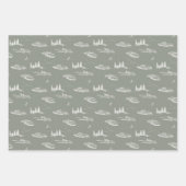 Wrapping Paper Flat Sheet Set of 3 ラッピングペーパーシート (正面2)