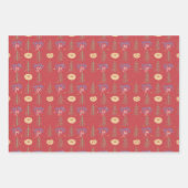 Wrapping Paper Flat Sheet Set of 3 ラッピングペーパーシート (正面)