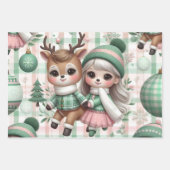 Wrapping Paper Flat Sheet Set of 3 ラッピングペーパーシート (正面3)
