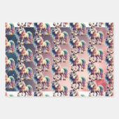 Wrapping Paper Flat Sheet Set of 3 ラッピングペーパーシート (正面3)