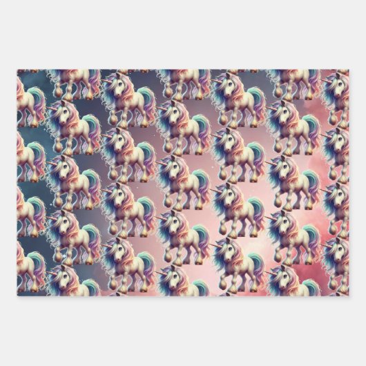 Wrapping Paper Flat Sheet Set of 3 ラッピングペーパーシート (正面)