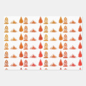 Wrapping Paper Flat Sheet Set of 3 ラッピングペーパーシート (正面3)