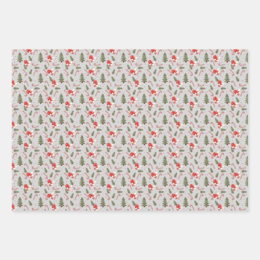 Wrapping Paper Flat Sheet Set of 3 ラッピングペーパーシート (正面3)