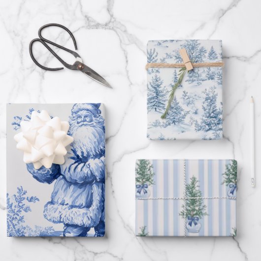 Wrapping Paper Flat Sheet Set of 3 ラッピングペーパーシート (正面)