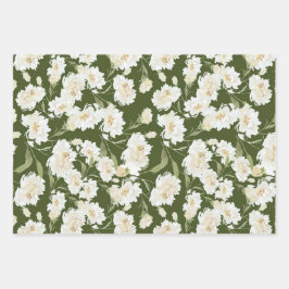 Wrapping Paper Flat Sheet Set of 3 ラッピングペーパーシート