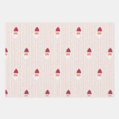 Wrapping Paper Flat Sheet Set of 3 ラッピングペーパーシート (正面3)