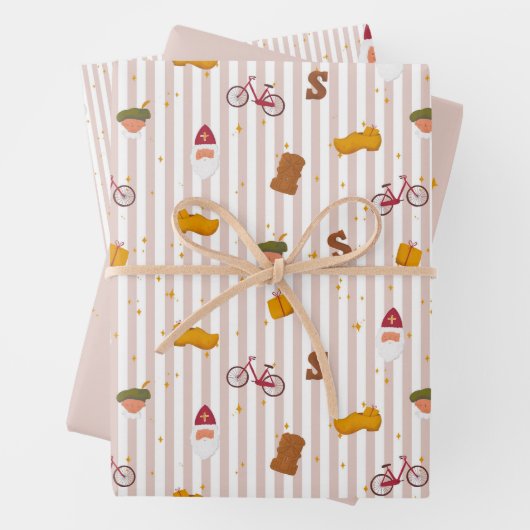 Wrapping Paper Flat Sheet Set of 3 ラッピングペーパーシート (インサイチュ)