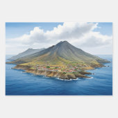 Wrapping Paper Flat Sheet Set of 3 :Morabeza ラッピングペーパーシート (正面2)