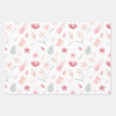 Wrapping Paper - Floral Wrapping Paper ラッピングペーパーシート (正面2)
