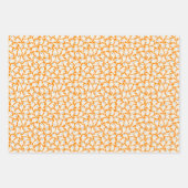 Wrapping paper for Halloween with pattern of ghost ラッピングペーパーシート (正面2)