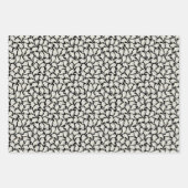 Wrapping paper for Halloween with pattern of ghost ラッピングペーパーシート (正面)