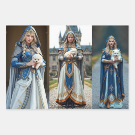 Wrapping paper France meets Asia & Butterflies  ラッピングペーパーシート