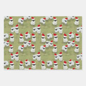 wrapping paper holiday set with charming sheep ラッピングペーパーシート (正面2)