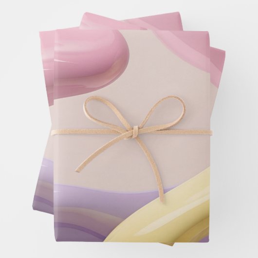 Wrapping paper in stylish abstract graphic ラッピングペーパーシート (インサイチュ)