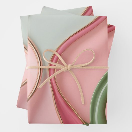 Wrapping paper in stylish abstract graphic ラッピングペーパーシート (インサイチュ)