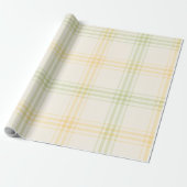 Wrapping Paper | Lemon Plaid Luxe Gift Wrap ラッピングペーパー (アンロールド)