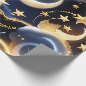 Wrapping Paper – Luxury Celestial Moon Phases ラッピングペーパー (角)