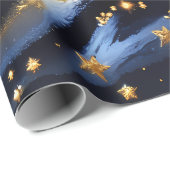 Wrapping Paper – Luxury Celestial Moon Phases ラッピングペーパー (ロールコーナー)
