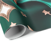 Wrapping Paper – Luxury Malachite Green Celestial ラッピングペーパー (ロールコーナー)