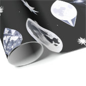 Wrapping Paper - Luxury Onyx Celestial Moon ラッピングペーパー (ロールコーナー)