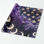 Wrapping Paper – Luxury Royal Amethyst Celestial ラッピングペーパー (アンロールド)