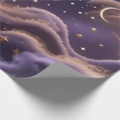 Wrapping Paper – Luxury Smoky Celestial Moon ラッピングペーパー (角)