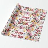 Wrapping Paper-New Year 2026 Wrapping Paper ラッピングペーパー (アンロールド)