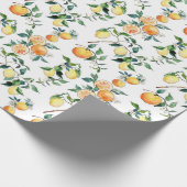 Wrapping Paper - Oranges and Lemons ラッピングペーパー (角)