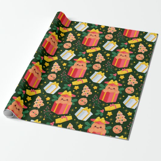 Wrapping Paper PAPEL DE REGALO NAVIDEÑO ラッピングペーパー (アンロールド)