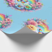 Wrapping Paper-Pastel Spring Floral Wrapping Paper ラッピングペーパー (角)