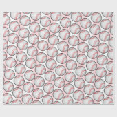 Wrapping Paper Pink Birthday Baseball ラッピングペーパー (フラット)