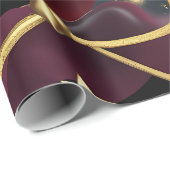 Wrapping Paper - Red Celestial Moon Design ラッピングペーパー (ロールコーナー)