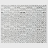 Wrapping paper roll with english bulldog pattern ラッピングペーパー (フラット)