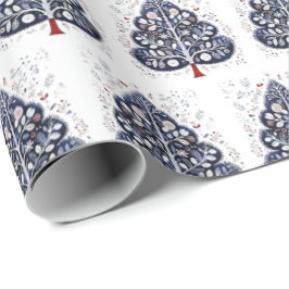 Wrapping paper - Scandinavian Christmas Tree ラッピングペーパー