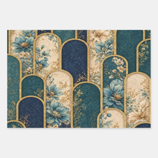 Wrapping Paper Set – Elegant Gift Wrap ラッピングペーパーシート (正面)