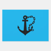  Wrapping Paper Sheets Anchor ラッピングペーパーシート (正面2)