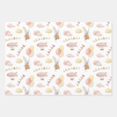 Wrapping Paper Sheets - Baby And Children Patterns ラッピングペーパーシート (正面3)