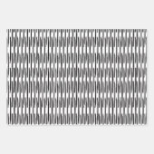Wrapping Paper Sheets - Black And White Pattern ラッピングペーパーシート (正面)
